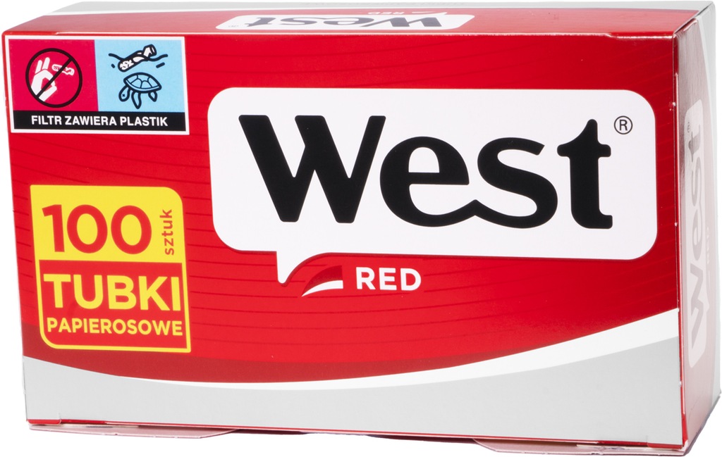 Gilzy papierosowe WEST RED 100szt