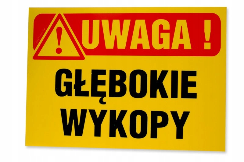 Znak Tb-1 K głębokie wykopy