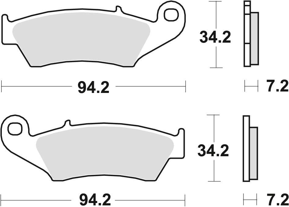 TRW klocki hamulcowe przód HONDA XR 250 L (93-97)