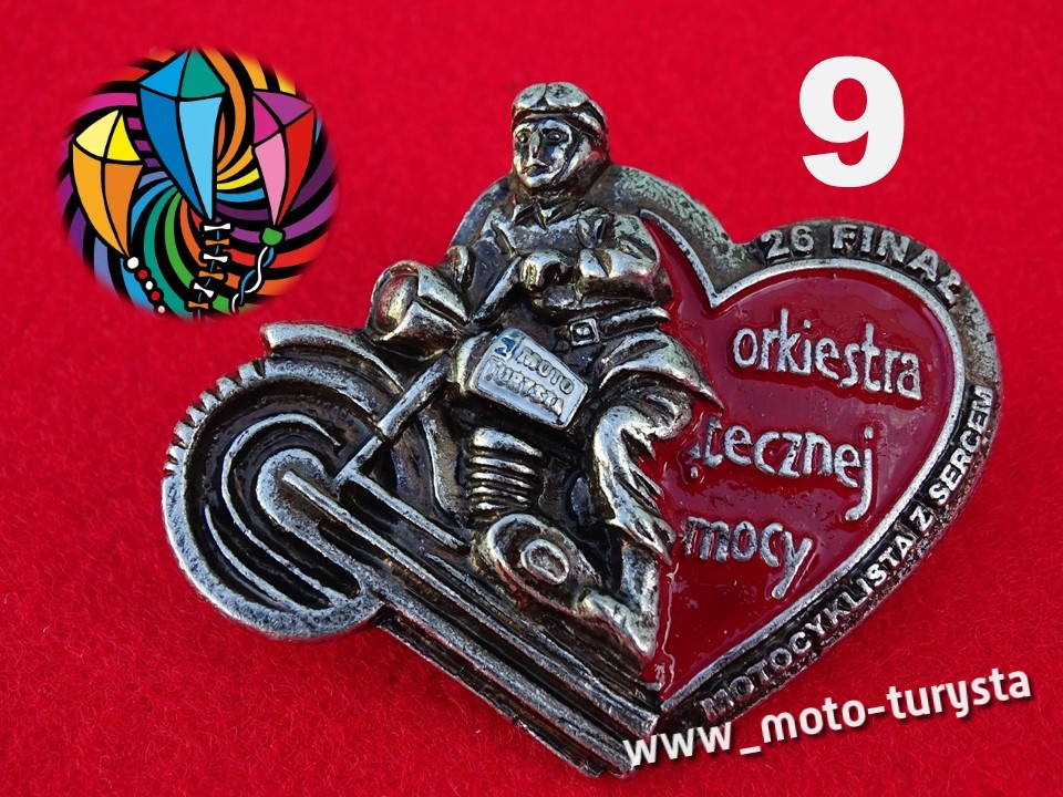 MOTOCYKLISTA z SERCEM nr 9 z 26, autograf Jurka !