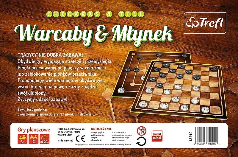 Купить 2в1 ШАШКИ + настольная игра МЛЫНЕК CLASSIC EDITION: отзывы, фото, характеристики в интерне-магазине Aredi.ru