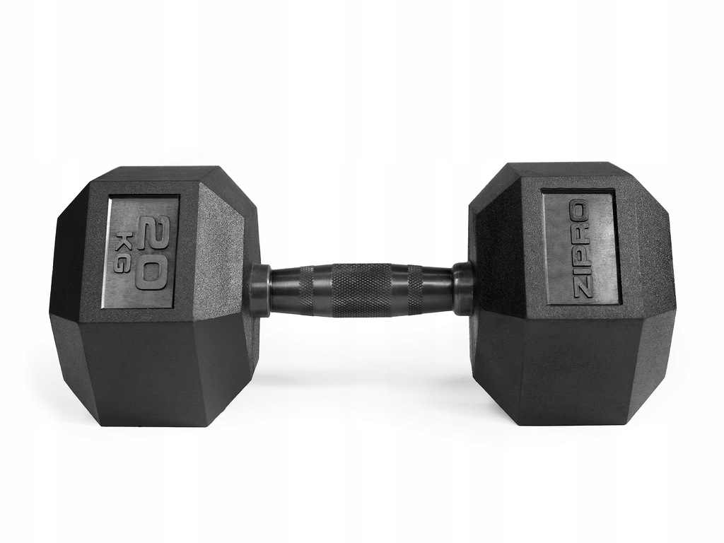 Hantel HEX gumowany 20 kg hantle Zipro