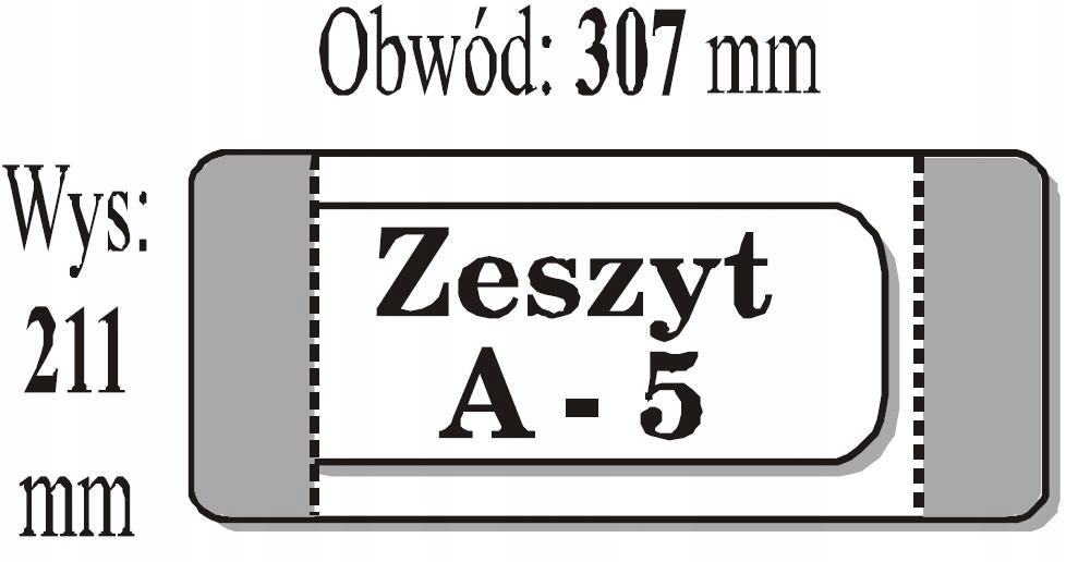 OKŁADKA ZESZYTOWA A5 (50SZT) IKS, IKS