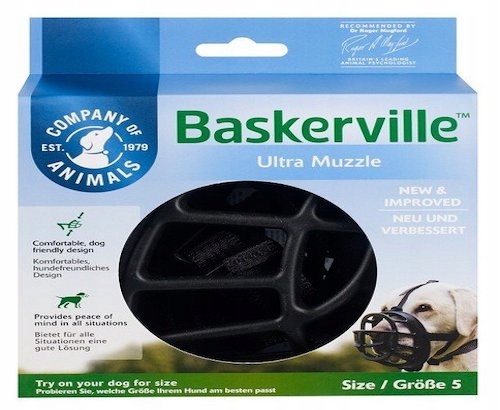 Kaganiec dla psa Baskerville rozmiar 5 – czarny