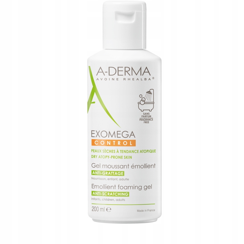 A-DERMA EXOMEGA CONTROL Żel-emolient myjący 200 ml