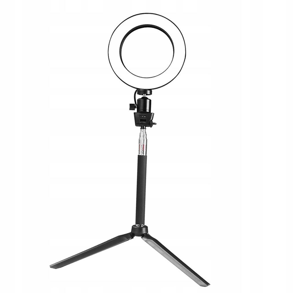 7inch Dimmable LED Kit with Tripod Selfie Stick, 3200K/ Circle Lighting for