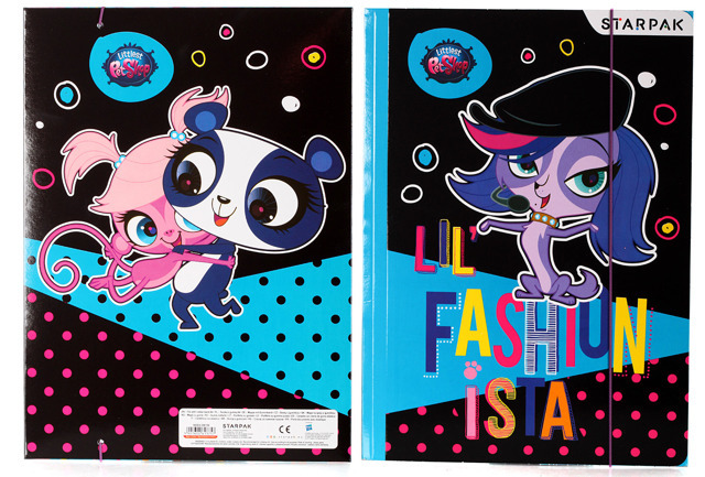 Teczka z gumką A4 Littlest Pet Shop NOWY WZÓR