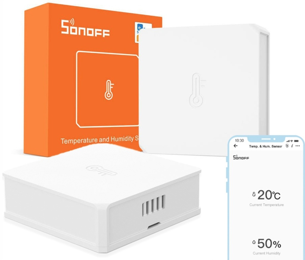 SONOFF Czujnik Temperatury i Wilgotności Zigbee SNZB-02 eWeLink + Bateria