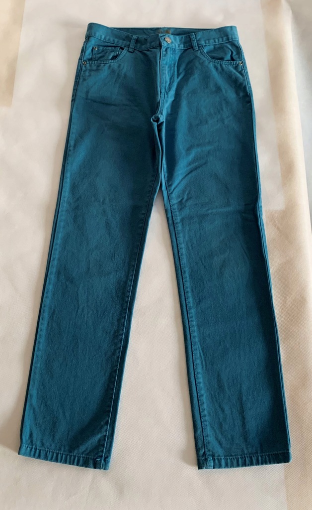 Spodnie jeansy kobalt 12-13 l. 158 slim