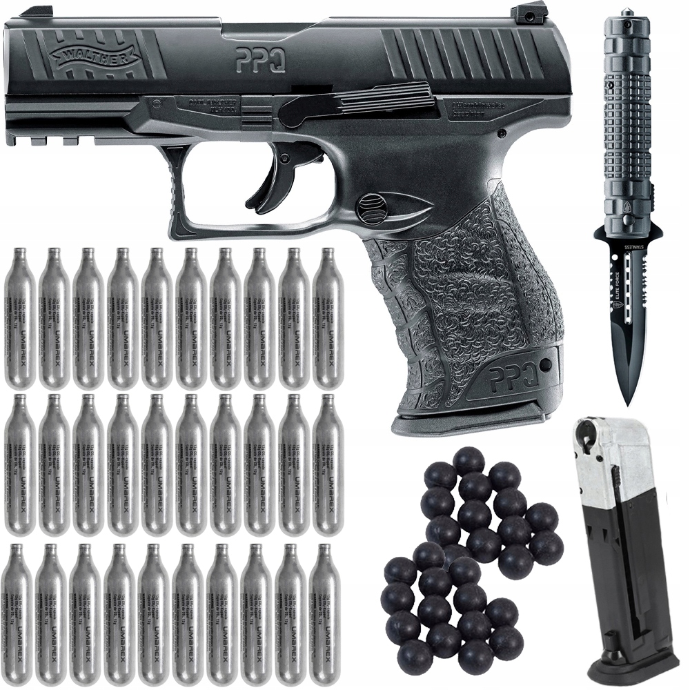 ZESTAW WALTHER PPQ M2 Co2 kule 50 szt + NÓŻ GRATIS