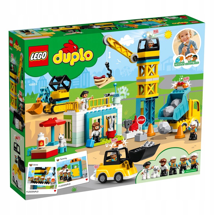 Lego Duplo Town Żuraw wieżowy i budowa 10933