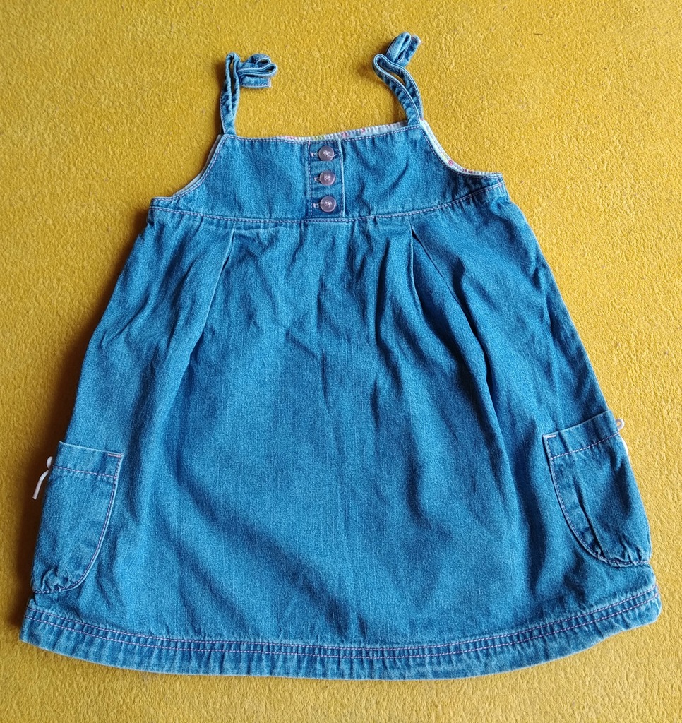 Śliczna jeansowa sukieneczka, ok.2-4 latka SUPER