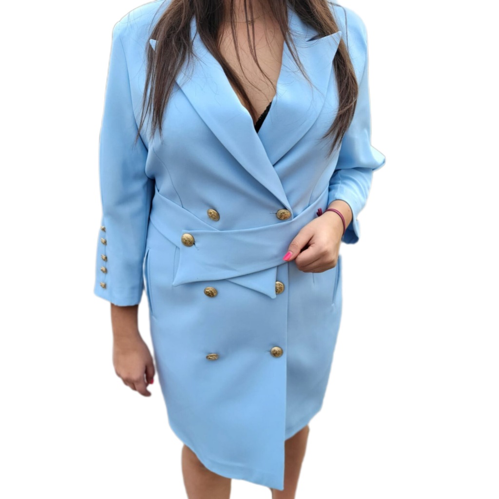 Sukienka marynarkowa Noix r. 46 błękit