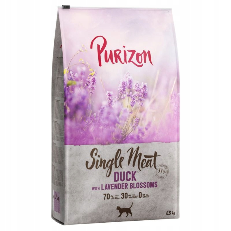 Purizon Single Meat KOT kaczka kwiat lawendy 6,5kg