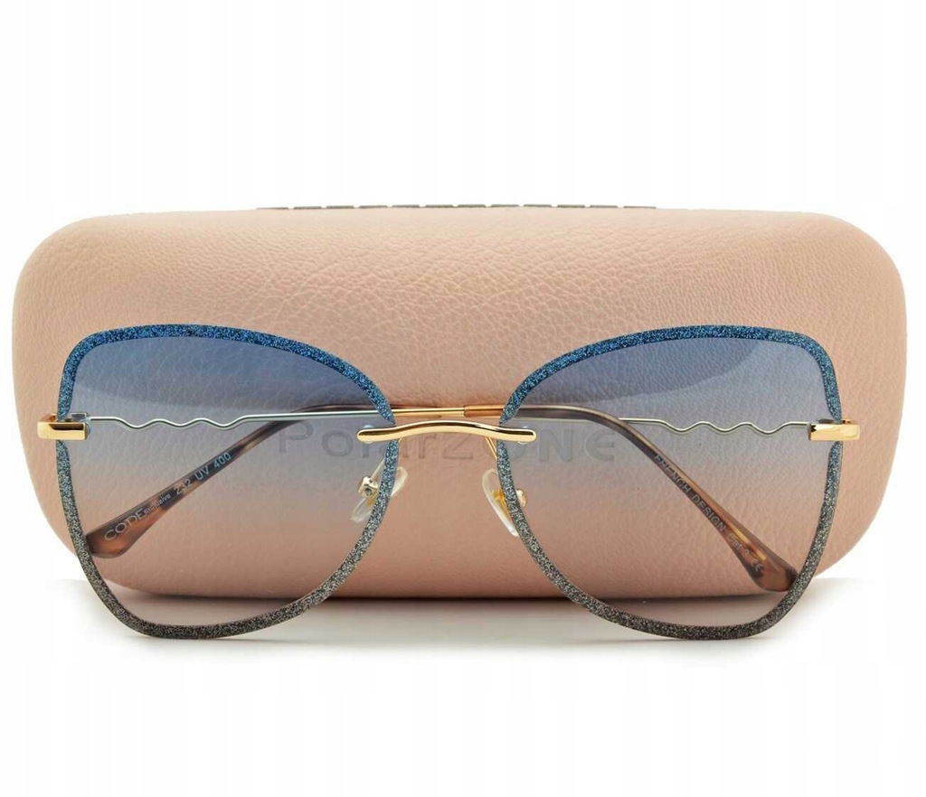 Okulary przeciwsłoneczne Damskie Kwadratowe Brokat