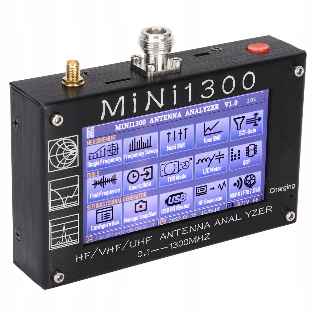 Analizator sieci wektorowej 0.1 do 1300mhz HF VHF