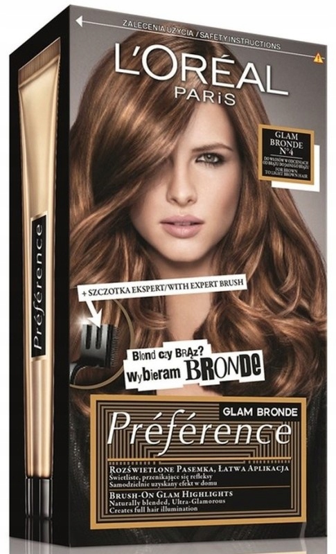 L`OREAL FARBA DO WŁOSÓW N4 GLAM BRONDE