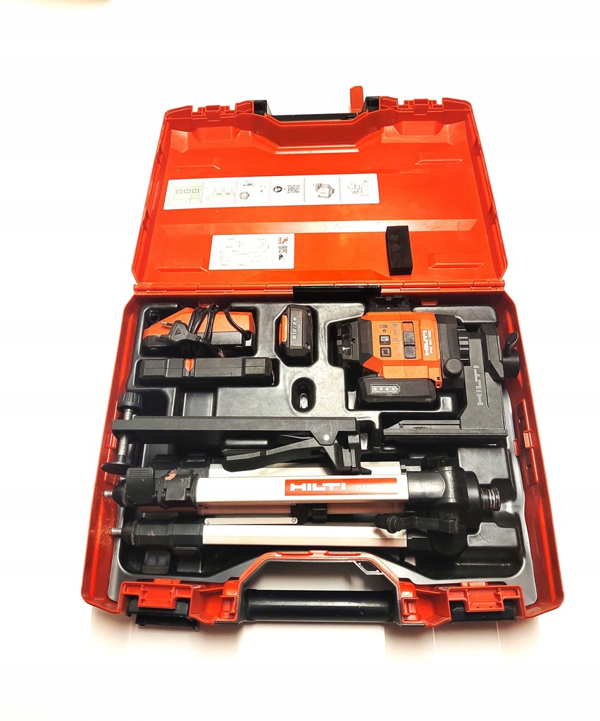 LASER WIELOLINIOWY HILTI PM 30-MG + ŁADOWARKA BATERIA DETEKTOR STATYW UCHWY