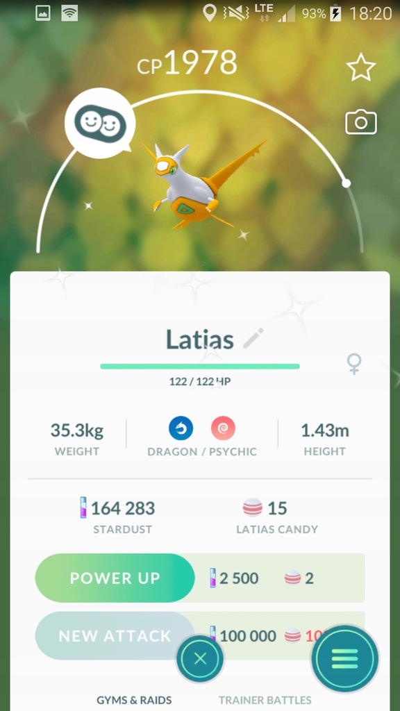 Konto Pokemon Go Shiny Latias Chatot Oficjalne Archiwum Allegro