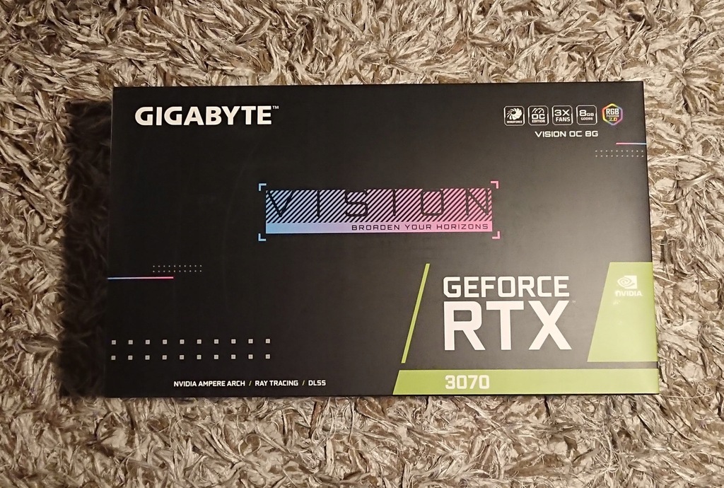 Gigabyte RTX 3070 Vision OC 8GB NOWA!