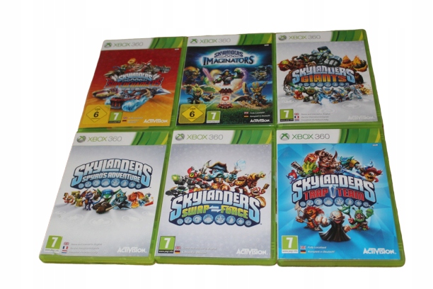 ZESTAW 6 GIER Z SERII SKYLANDERS XBOX360 XBOXONE