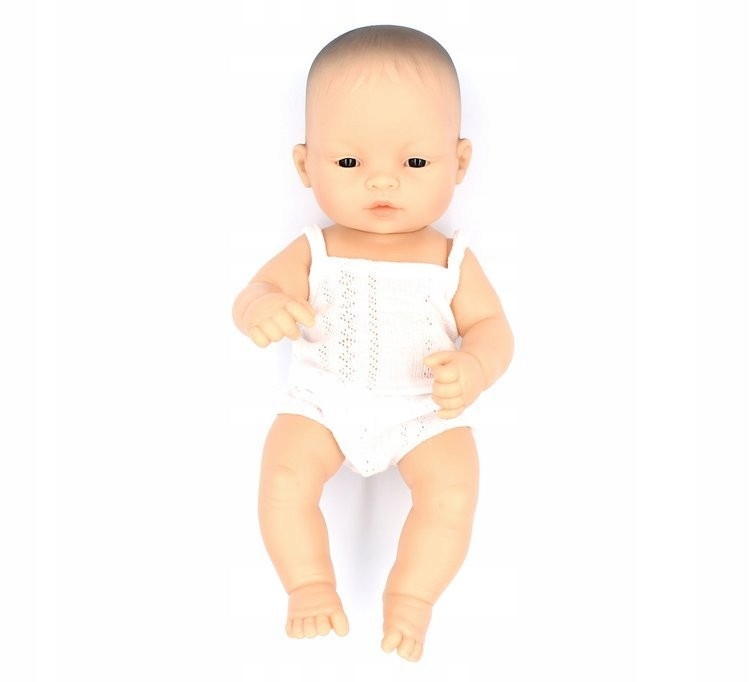 Lalka Azjatka 32cm + Ubranko Miniland Baby
