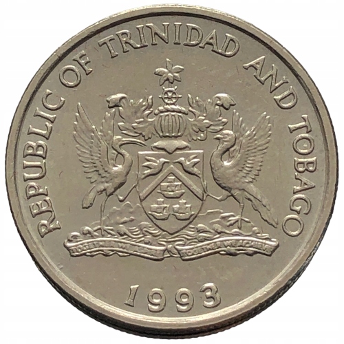 58329. Trynidad i Tobago - 25 centów - 1993r.