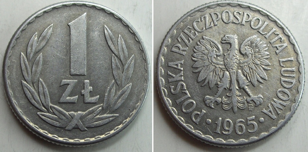 1 zł złoty 1965 st. +3