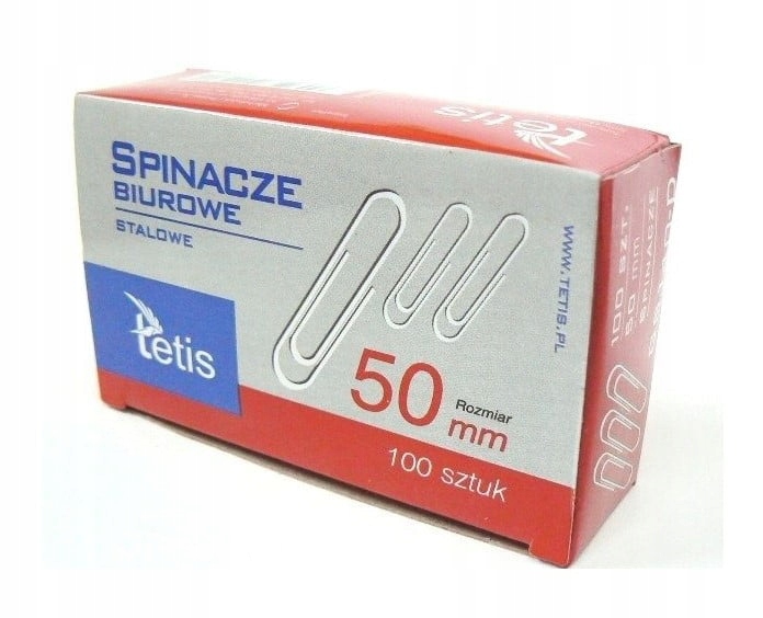 Spinacz biurowy Tetis 50 mm 100 szt.