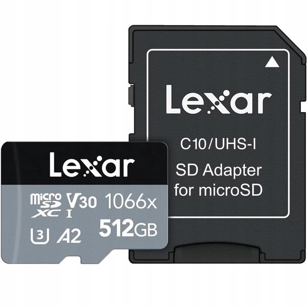 Karta pamięci LEXAR PRO microSDXC 512GB 1066x UHS-I V30 U-3 cl10 R160/W120