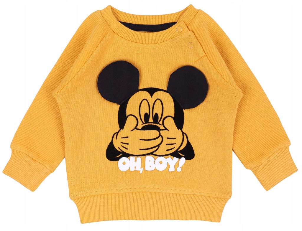 Musztardowa bluza Myszka Mickey DISNEY 3-6 m 68 cm