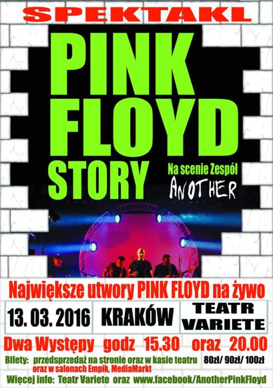 Bilet na koncert PINK FLOYD STORY -Teatr Variete