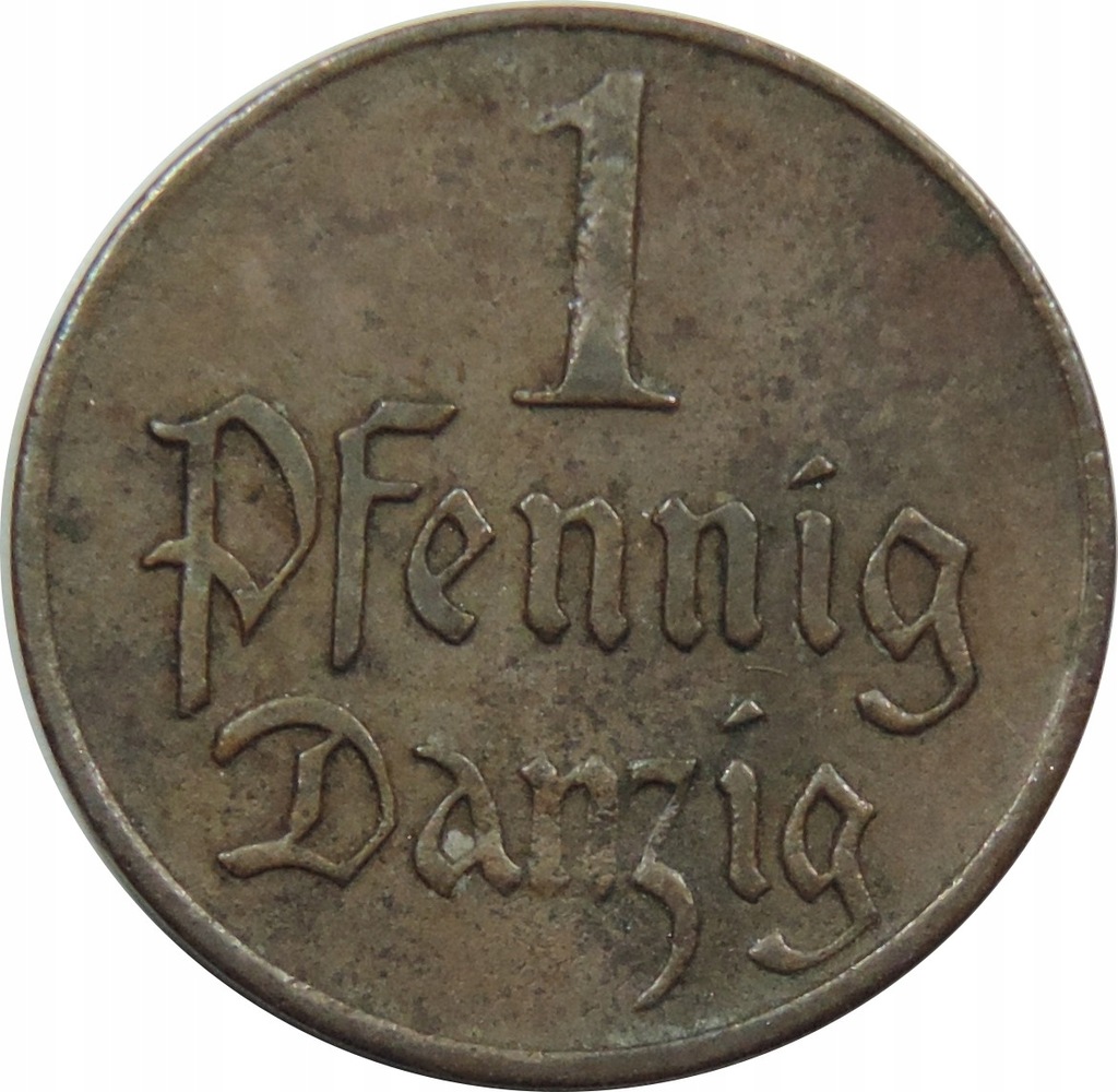 MONETA OBIEGOWA - WOLNE MIASTO GDAŃSK - 1 FENIG -OY325