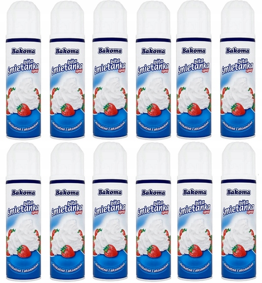 Bakoma Bita Śmietana Śmietanka Spray 250g 241ml