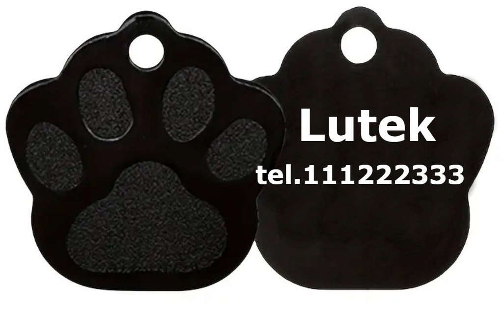 IDENTYFIKATOR ADRESÓWKA DUŻY IMIENNIK DLA PSA GRAWER ŁAPA