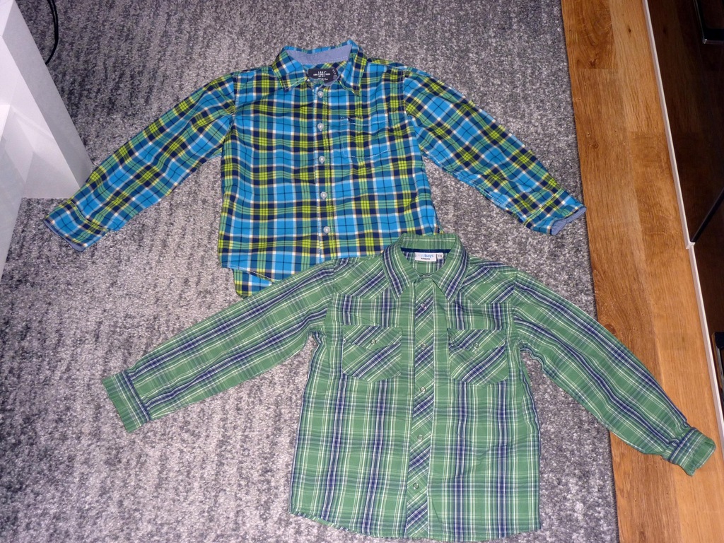 2 KOSZULE ''H&M,KAPPAHL''(r.122)-stan idealny!