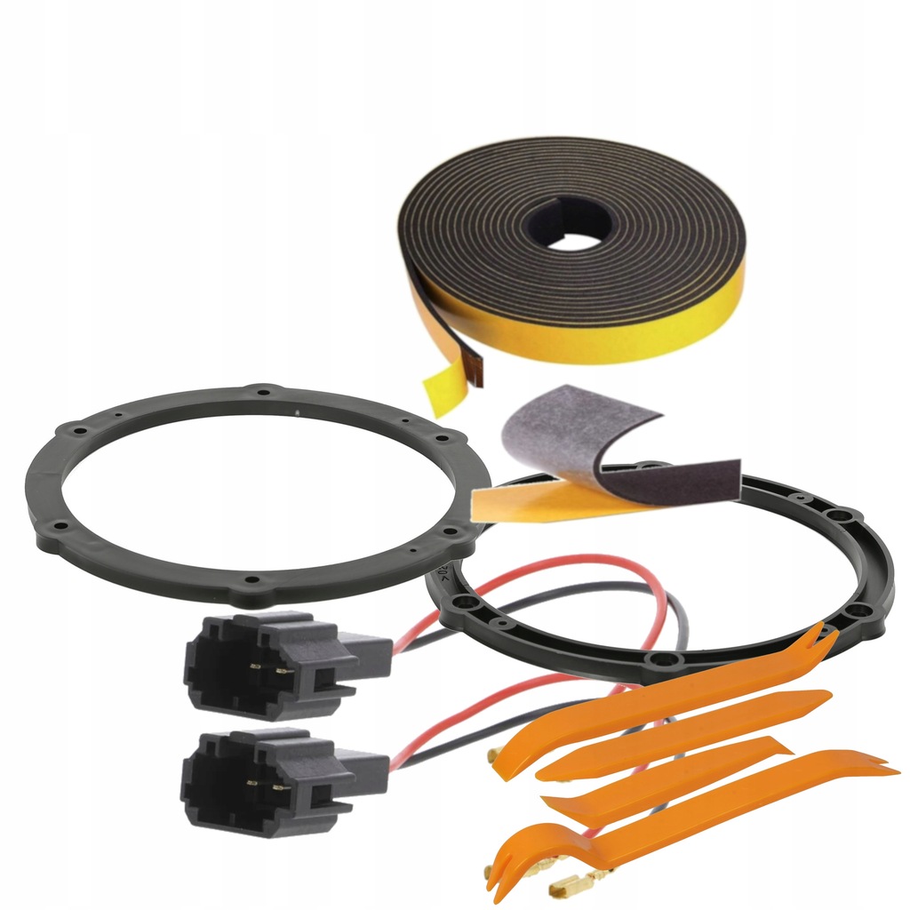 Dystanse głośniki 165 OPEL ZAFIRA LIFE VIVARO PEUGEOT 107 208 308 redukcje