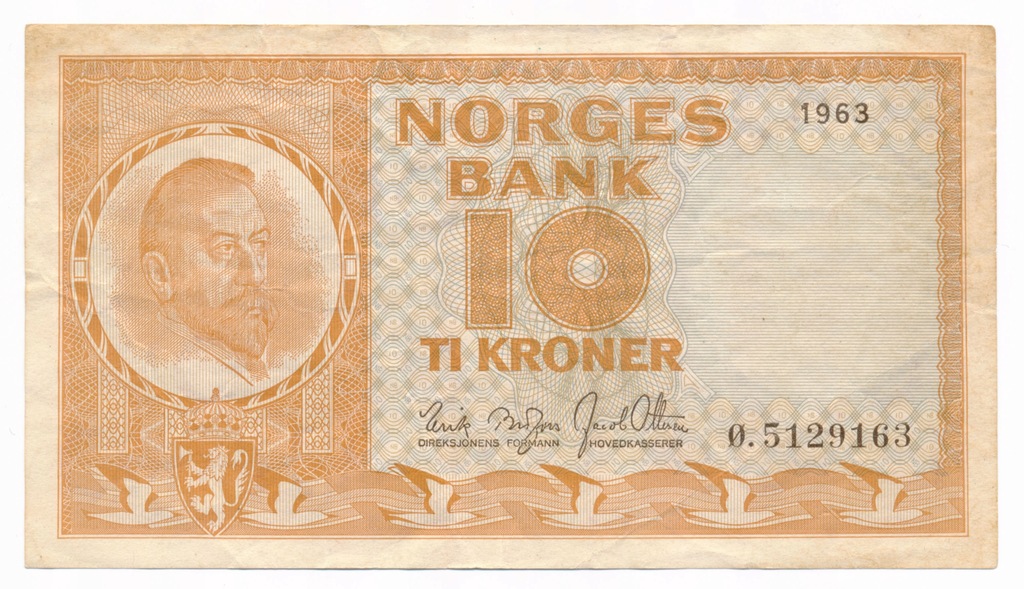 Norwegia, 10 koron 1961, st. 3 #2