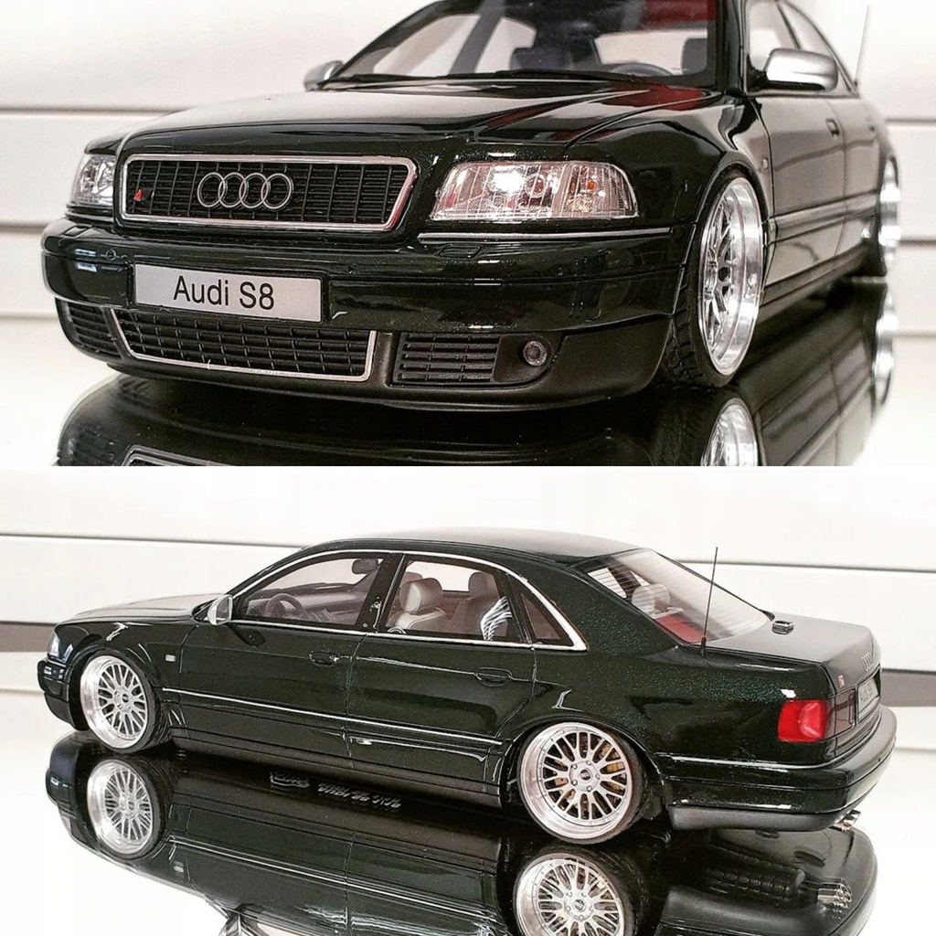1:18 Audi S8 D2 4.2 V8 BBS LM Dark Green 20'' tuning 2001 customcars
