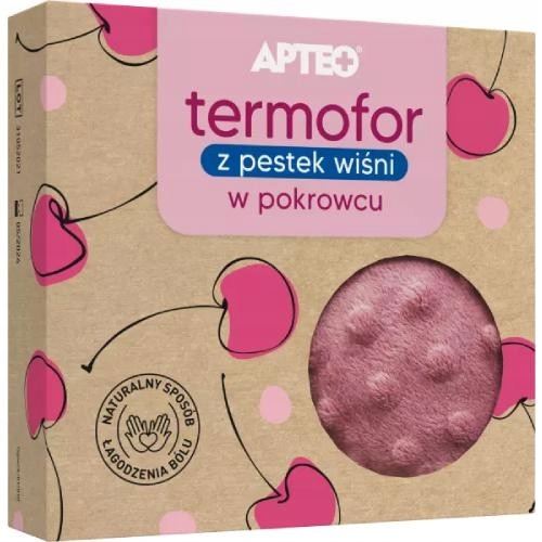 APTEO Termofor z pestek wiśni różowy, (180 g)
