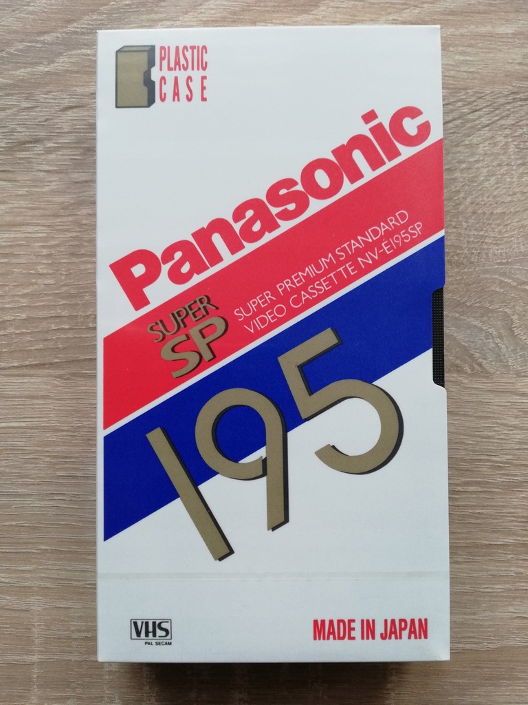Kaseta VHS - PANASONIC SUPER SP 195 NOWA