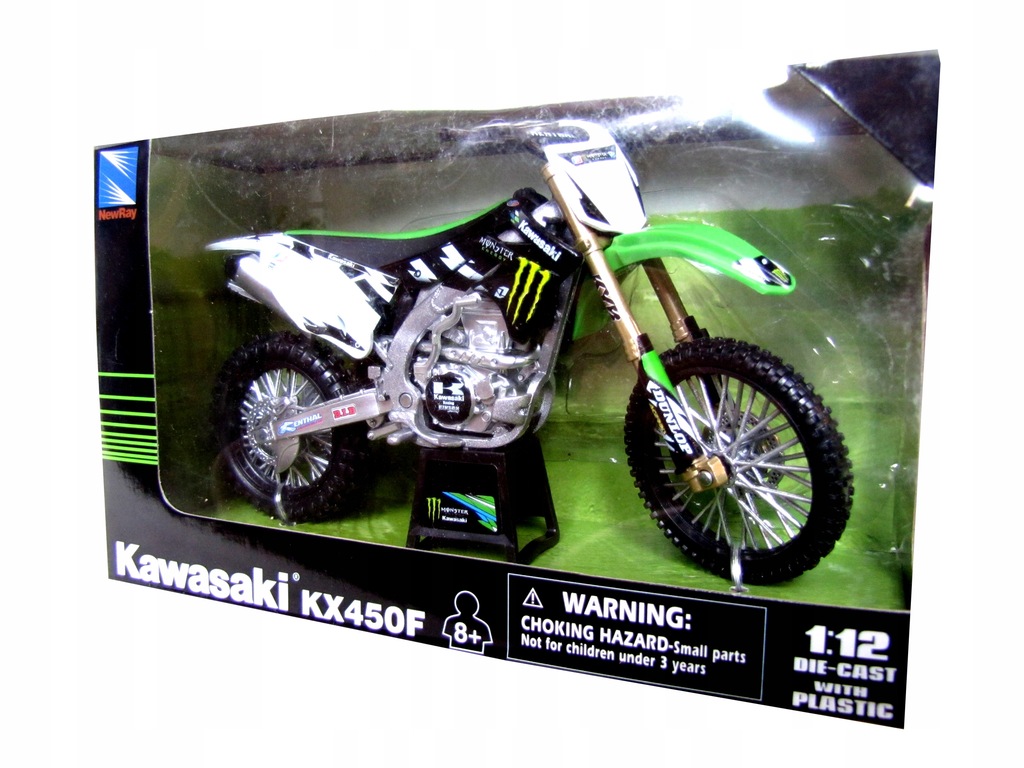 MOTOR CROSS KAWASAKI KX450F MOTOCYKL METALOWY B