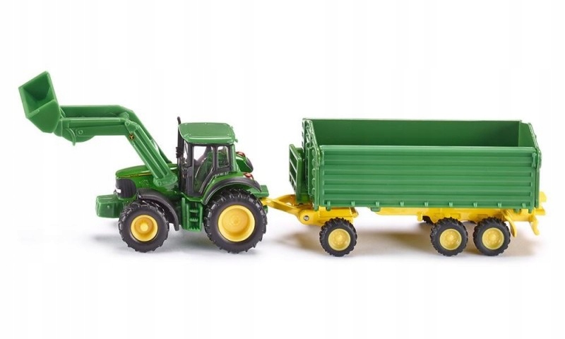 Traktor John Deere z Przyczepą i Ładowarką