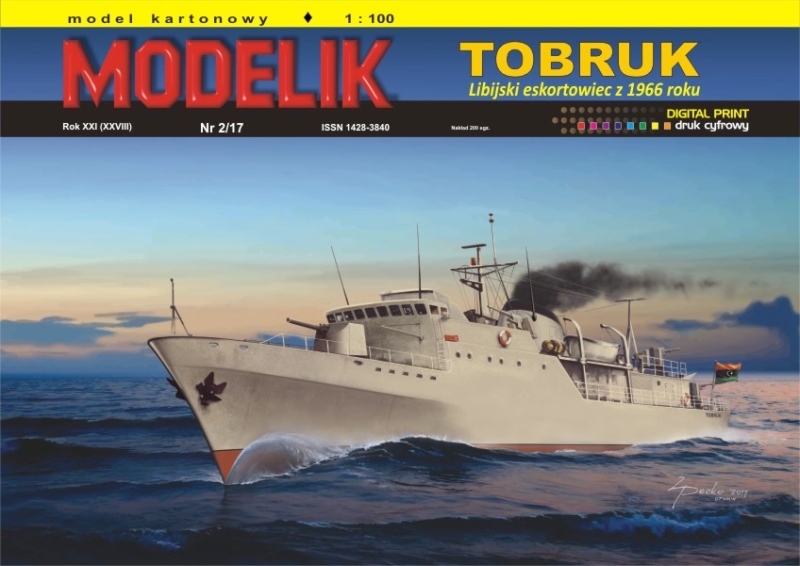 Libijski eskortowiec TOBRUK (Modelik 2/17) 1:100
