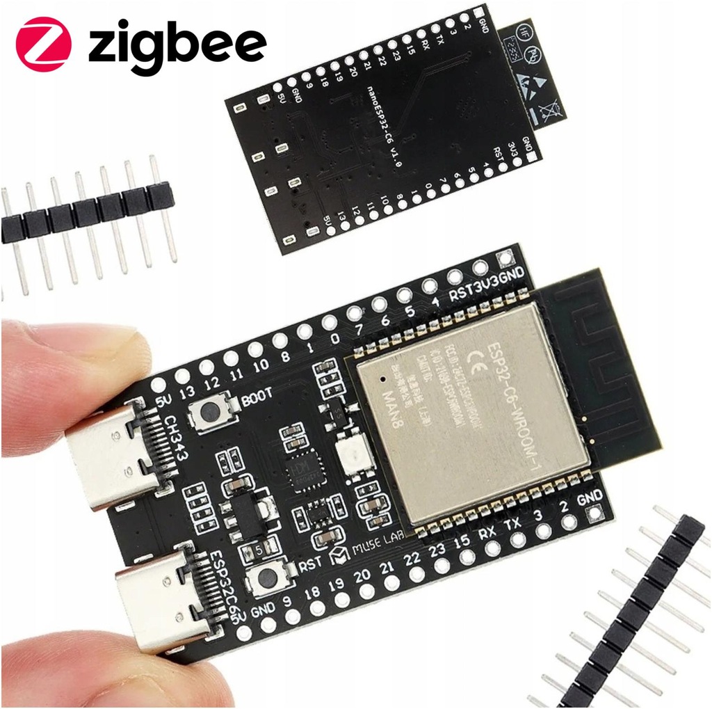 PŁYTKA ESP32 IOT ESP32-C6 N16 WIFI6, BLE 5.0 THREAD/ZIGBEE SOC 16 MB FLASH