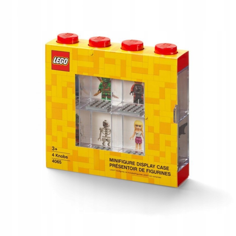 Gablotka na 8 minifigurek LEGO (Czerwona)