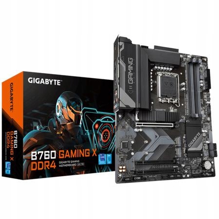 GIGABYTE B760 GAMING X DDR4 / Intel B760 / LGA1700 / 4x DDR4 / 3x M.2 / DP