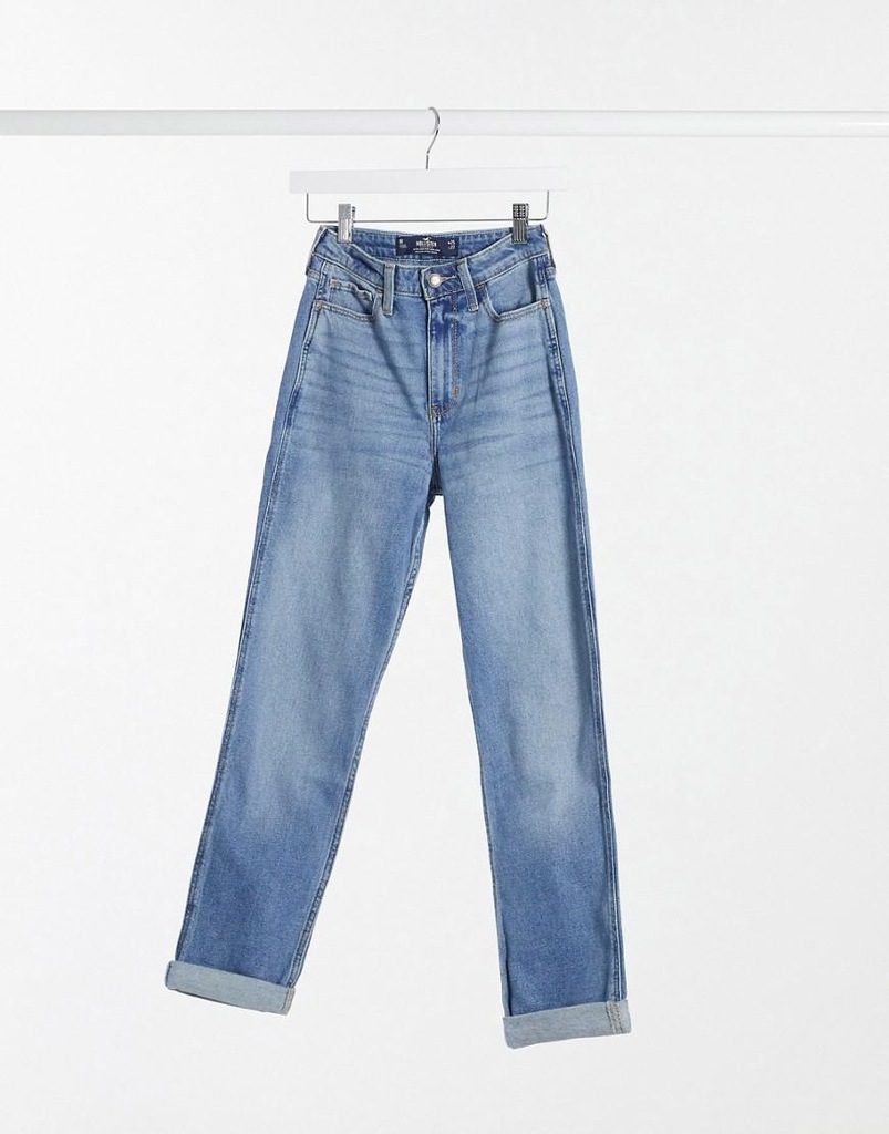 27A065 HOLLISTER__NX8 SPODNIE JEANS WYSOKI STAN_XS