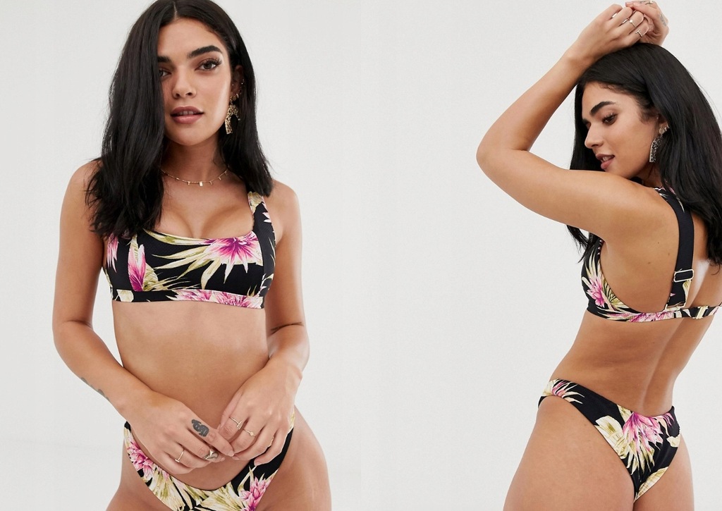 RIVER ISLAND TEKSTUROWANA GÓRA OD BIKINI L