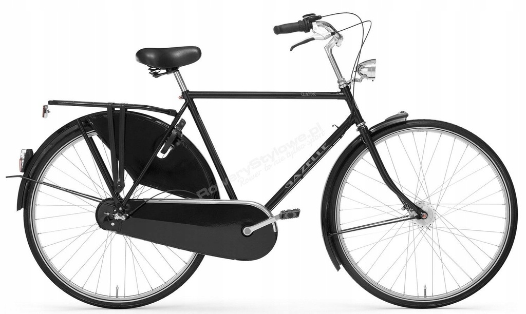 Rower miejski Gazelle Classic / czarny mat 57 cm